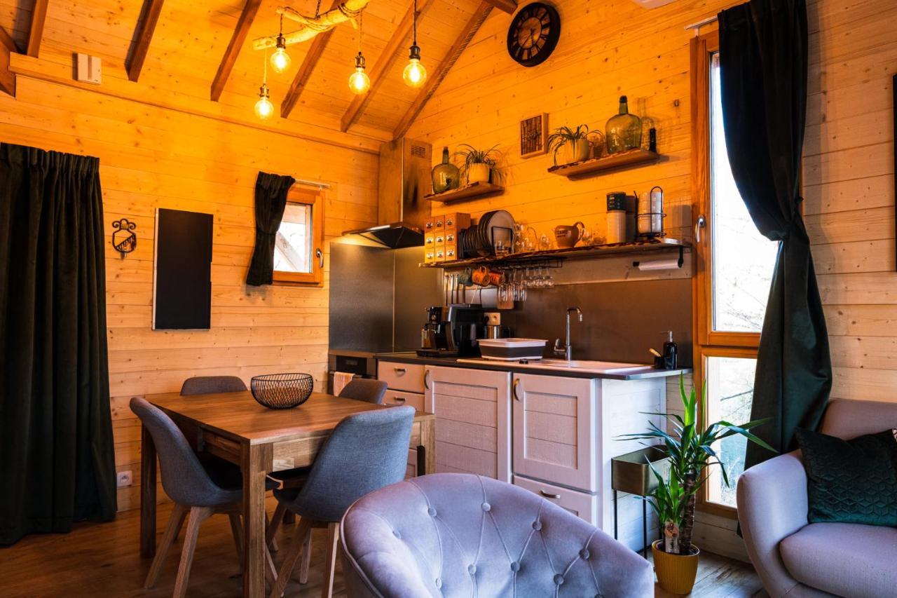 Charmante Cabane Dans Les Arbres Avec Jacuzzi Et Sauna Boismorand Экстерьер фото